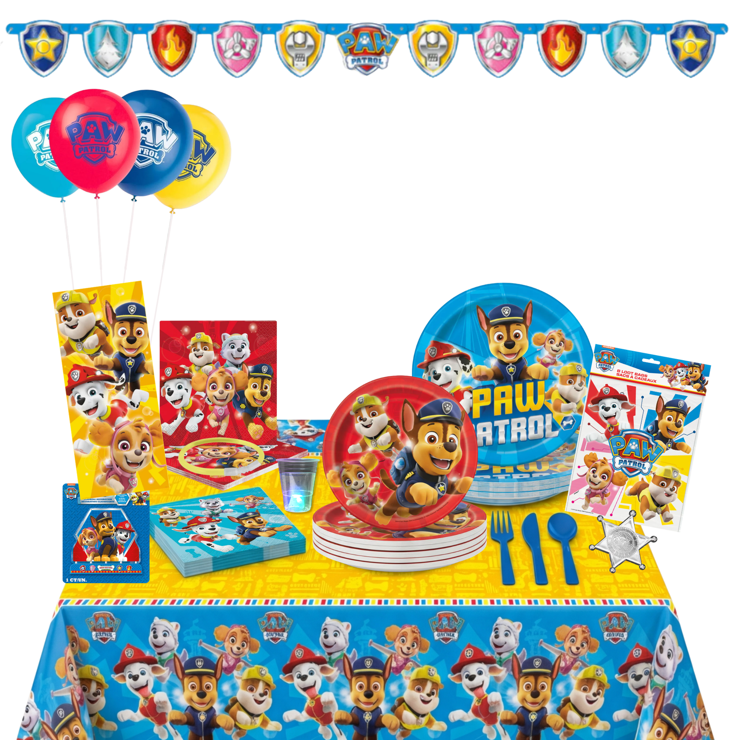 Paw Patrol Party Kit for 16 People - Ultimate