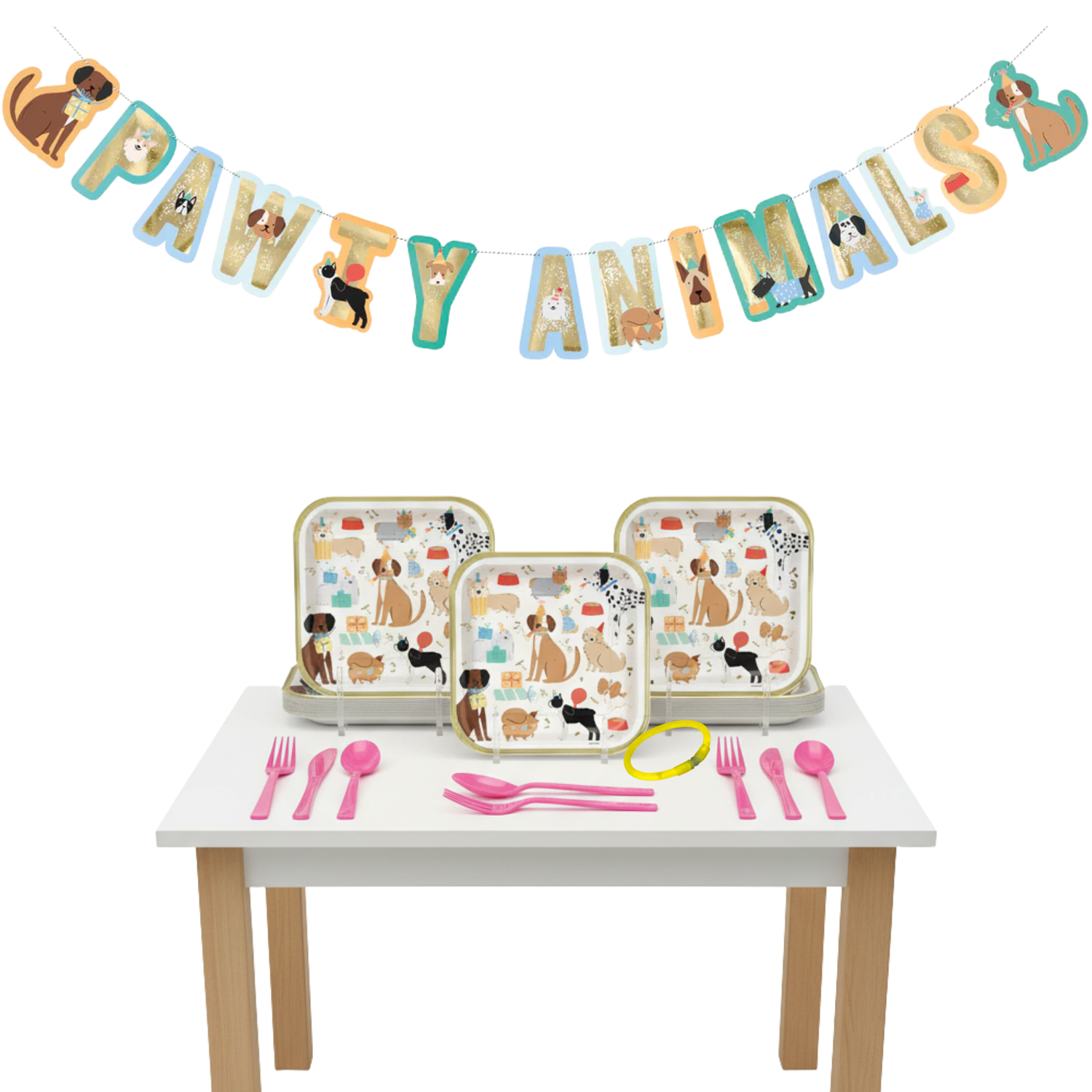 Pawty Animals Party Kit for 16 People - Deluxe