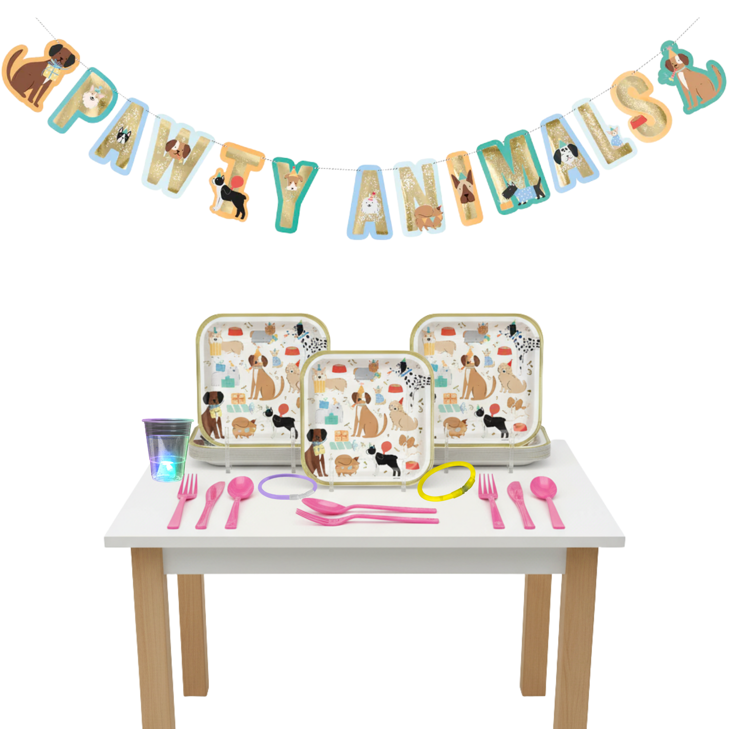 Pawty Animals Party Kit for 16 People - Ultimate