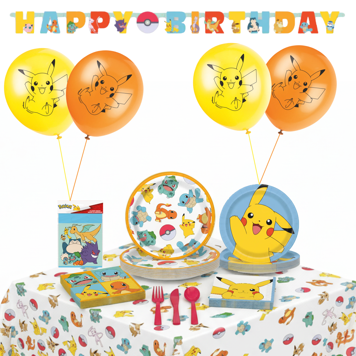 Pokemon Party Kit for 16 People - Deluxe