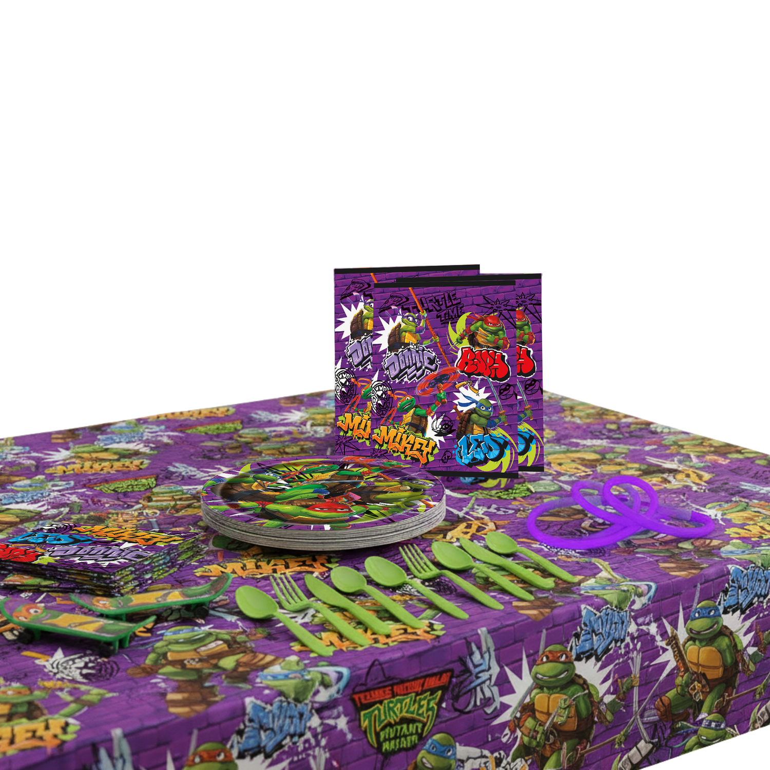 TMNT Mutant Mayhem Party Kit for 16 People - Deluxe