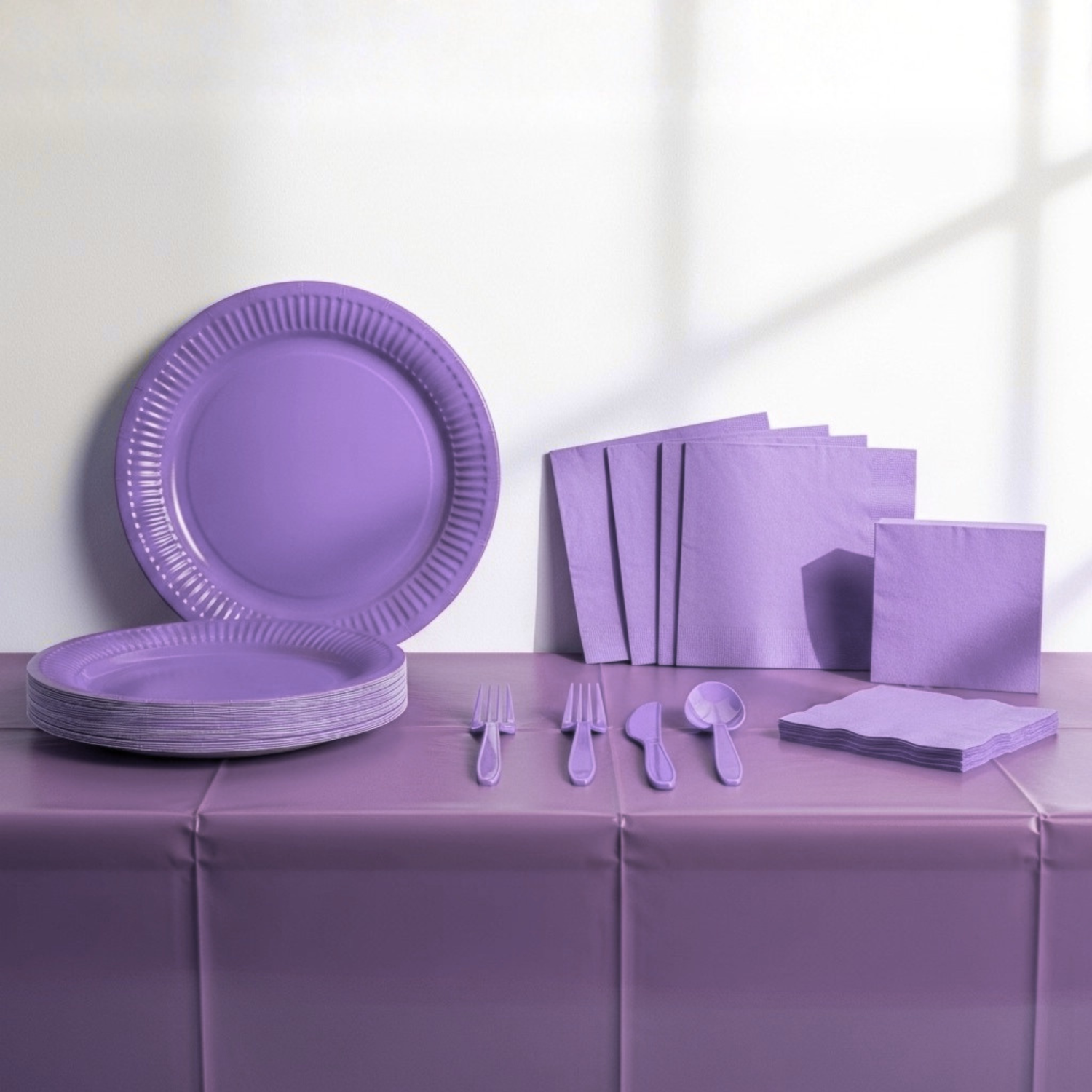 Neon Purple Party Kit for 16 people - Good