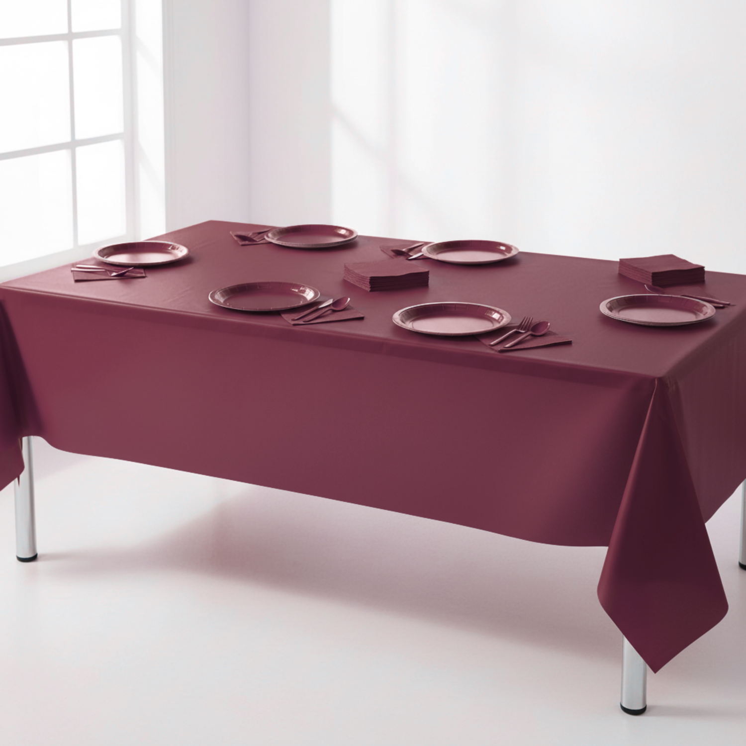 Burgundy Party Kit for 16 people - Ultimate