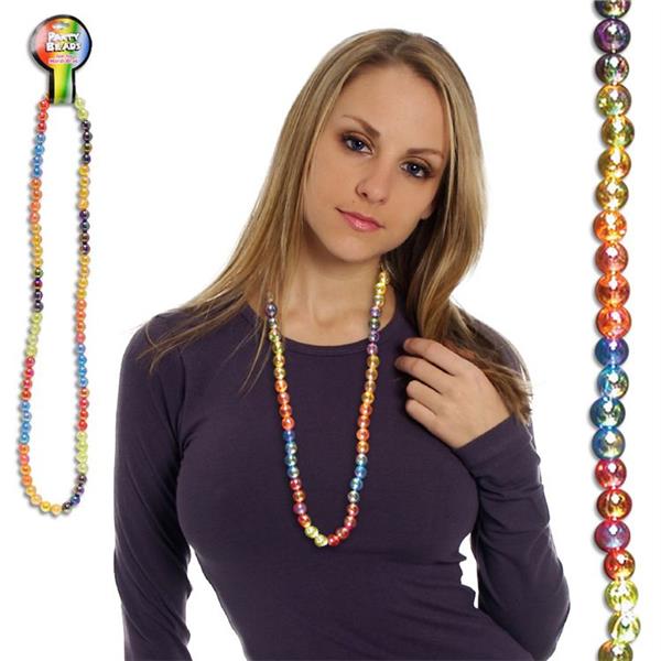 Rainbow Bead 42" Necklaces