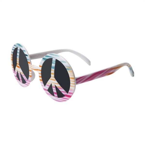 Peace Sign Tie Dye Glasses