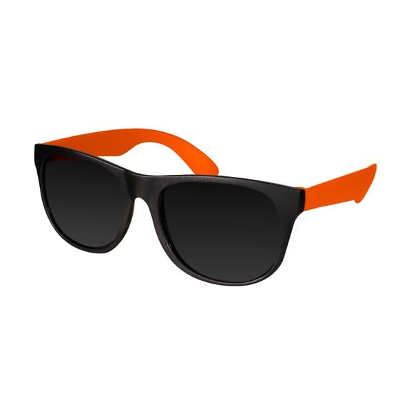 Neon Orange Retro Sunglasses