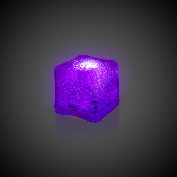 Purple LED Ice Cubes