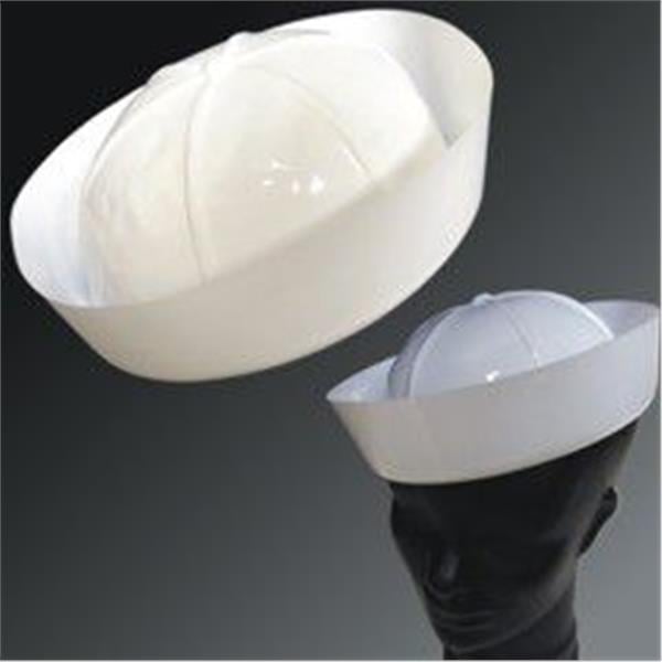 White Plastic Sailors Caps