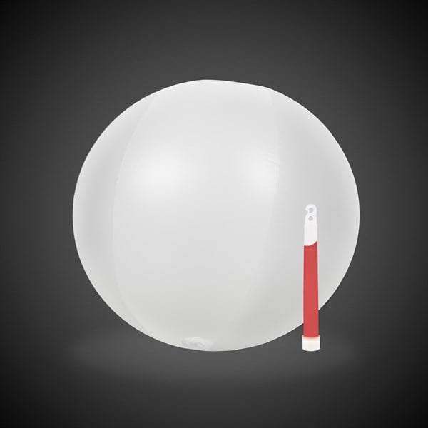 Glow in the Dark 12" Red Beach Ball