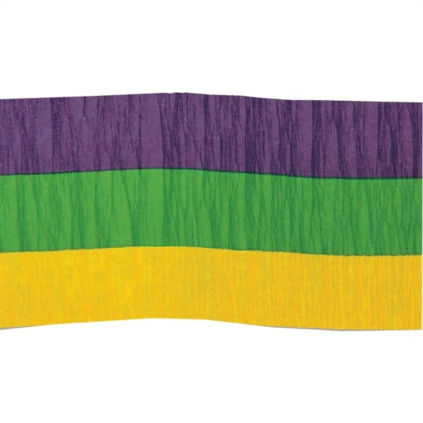 Mardi Gras Crepe Paper Streamer