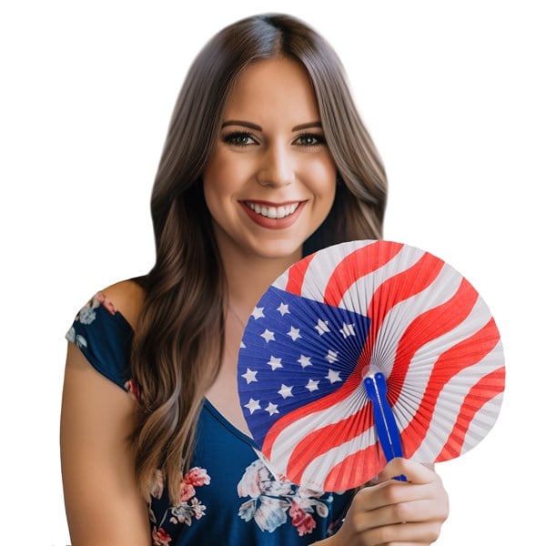 Patriotic Folding Fans