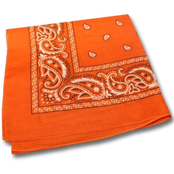 Orange Cotton Bandanas