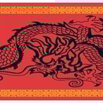 Chinese Dragon Table Runner