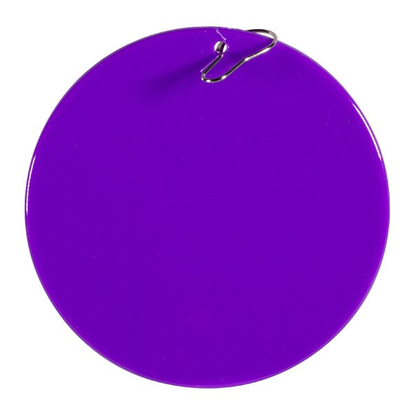 Purple Plastic 2 1/2" Medallion