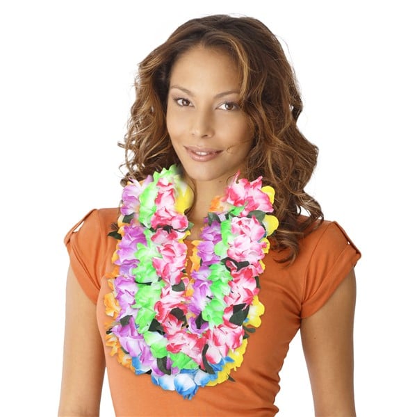 Pastel Silk Flower Leis