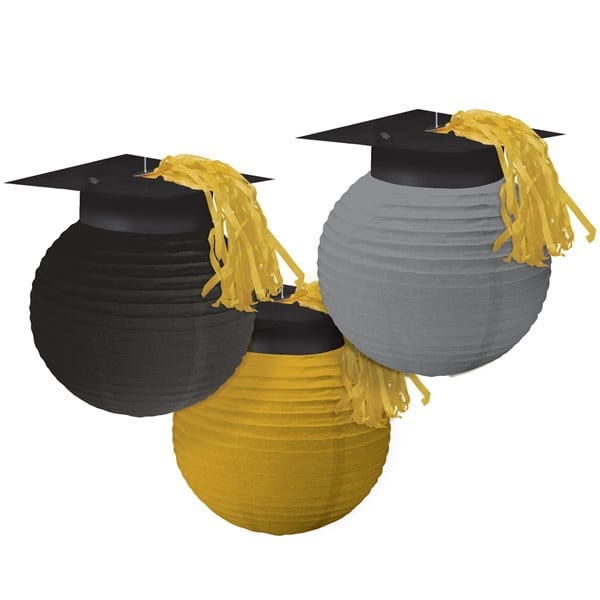 Silver Grad Cap Lanterns