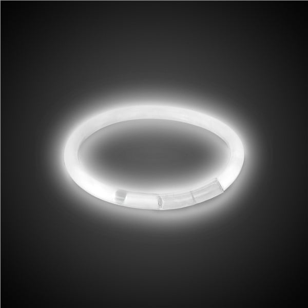 White 8" Glow Bracelets