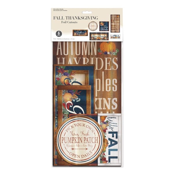 Thanksgiving Foil Cutouts