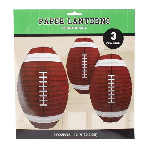 Football 12" Paper Lanterns