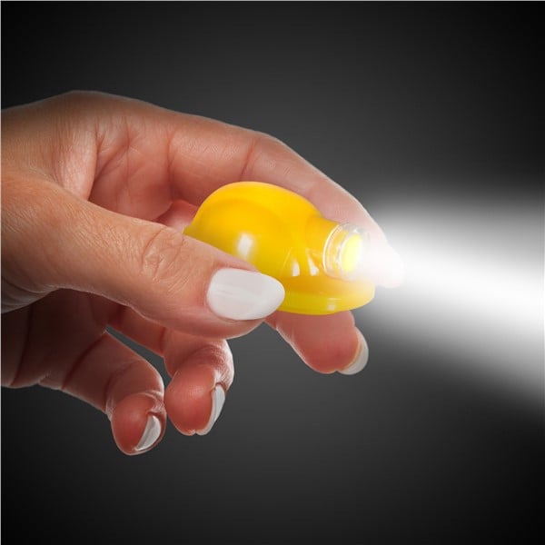 LED Yellow Construction Hat Keychain