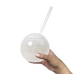 20 oz. Tumbler Ball Cup with Straw
