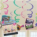 80's Awesome Swirl Decorations