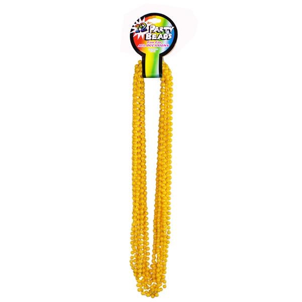 Yellow 33" 7mm Bead Necklaces