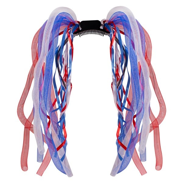 LED Red, White & Blue Patriotic Dreads Headband