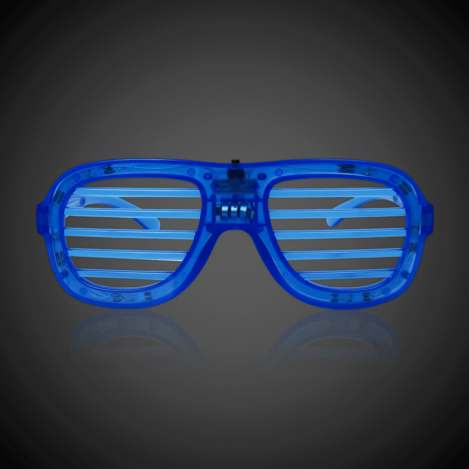 LED Blue Slotted Glasses