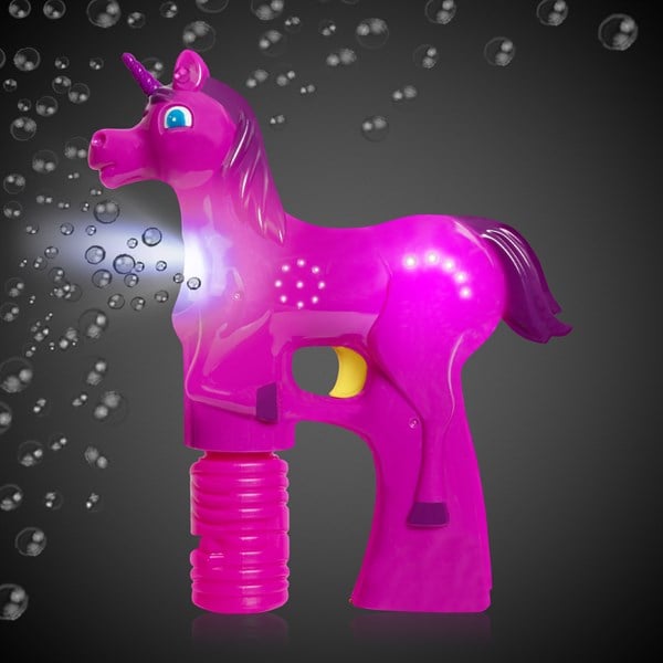 LED Unicorn Bubble Gun