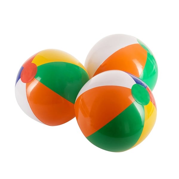 Inflatable 12" Rainbow Beach Balls