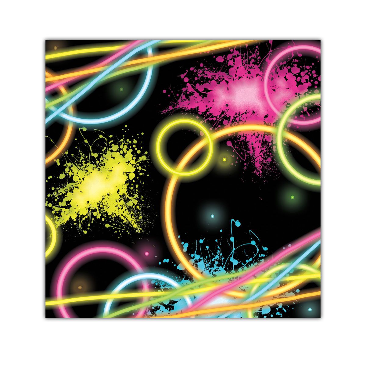 Glow Party Beverage Napkins