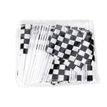 Checkered 4"x6" Plastic Flags