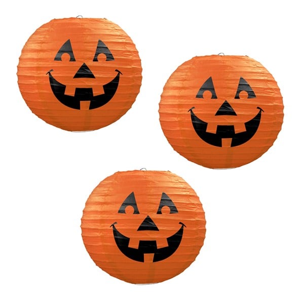 Hanging Jack-O-Lanterns