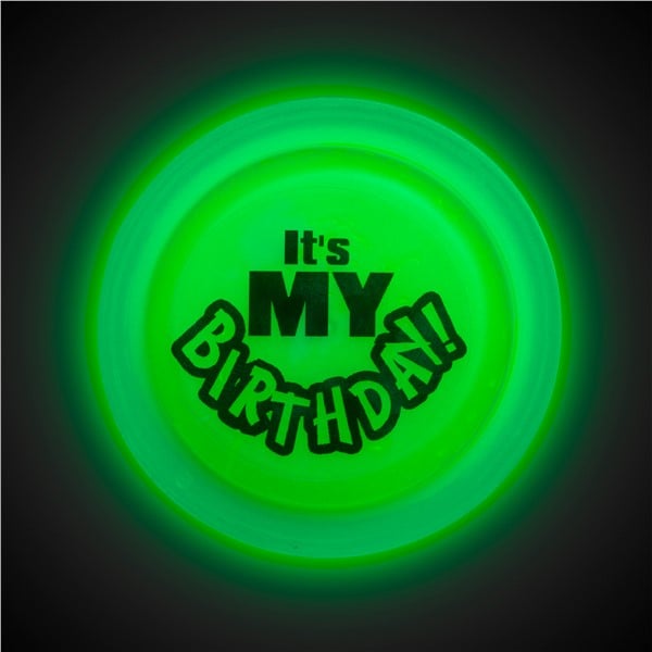It's My Birthday Green Glow Badge
