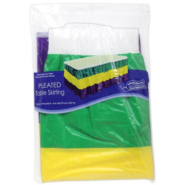 Mardi Gras Table Skirt