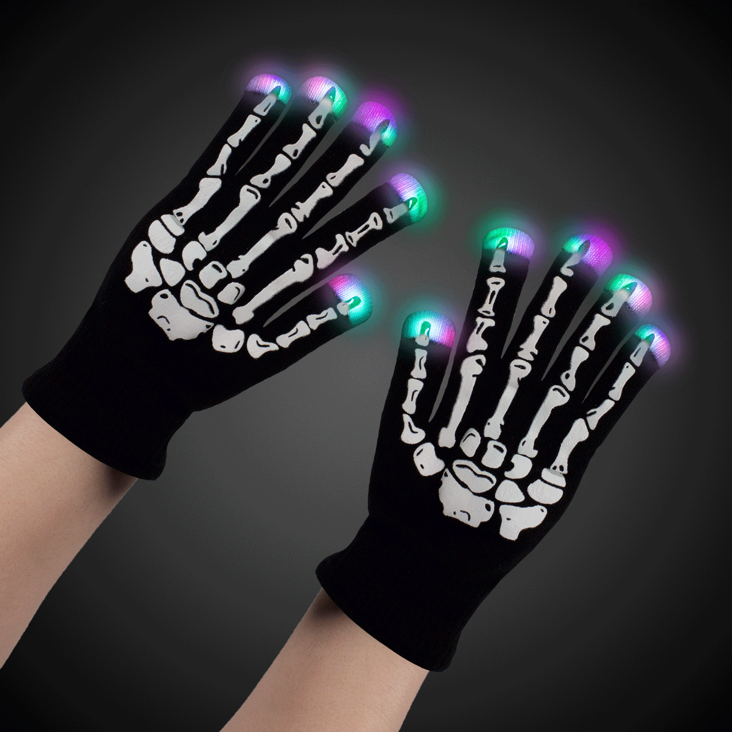 LED Skeleton Gloves