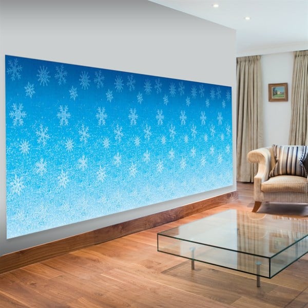 Snowflake Backdrop Room Roll