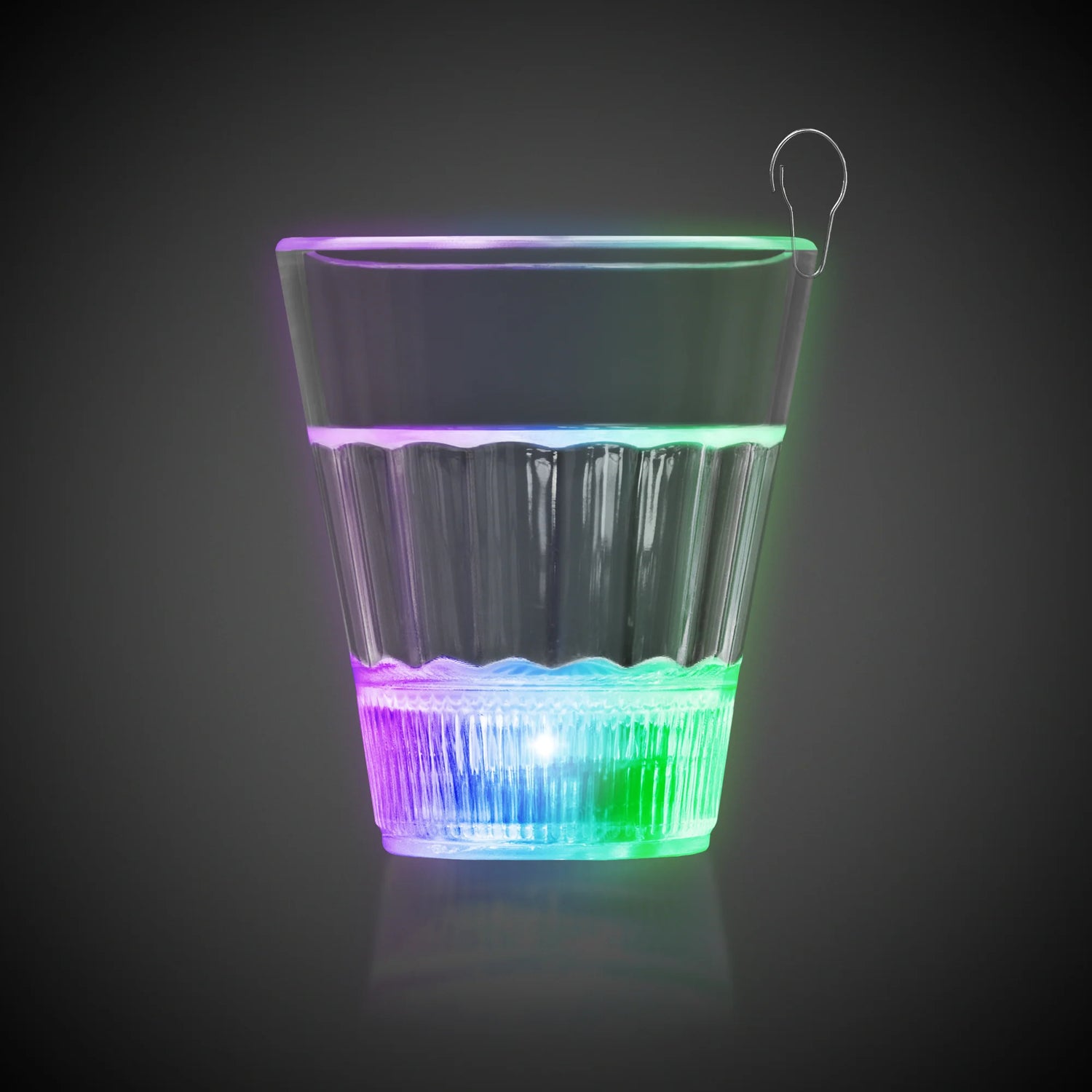 Multi-Color LED 2 oz. Clear Shot Glass