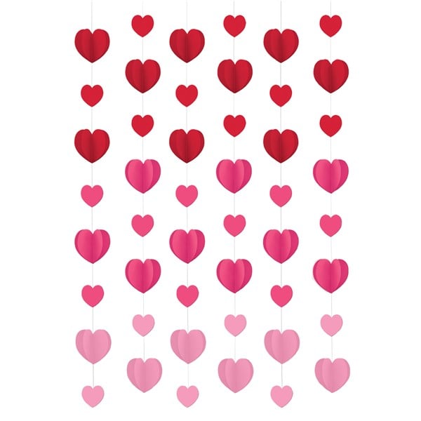 Paper Hearts String Decoration