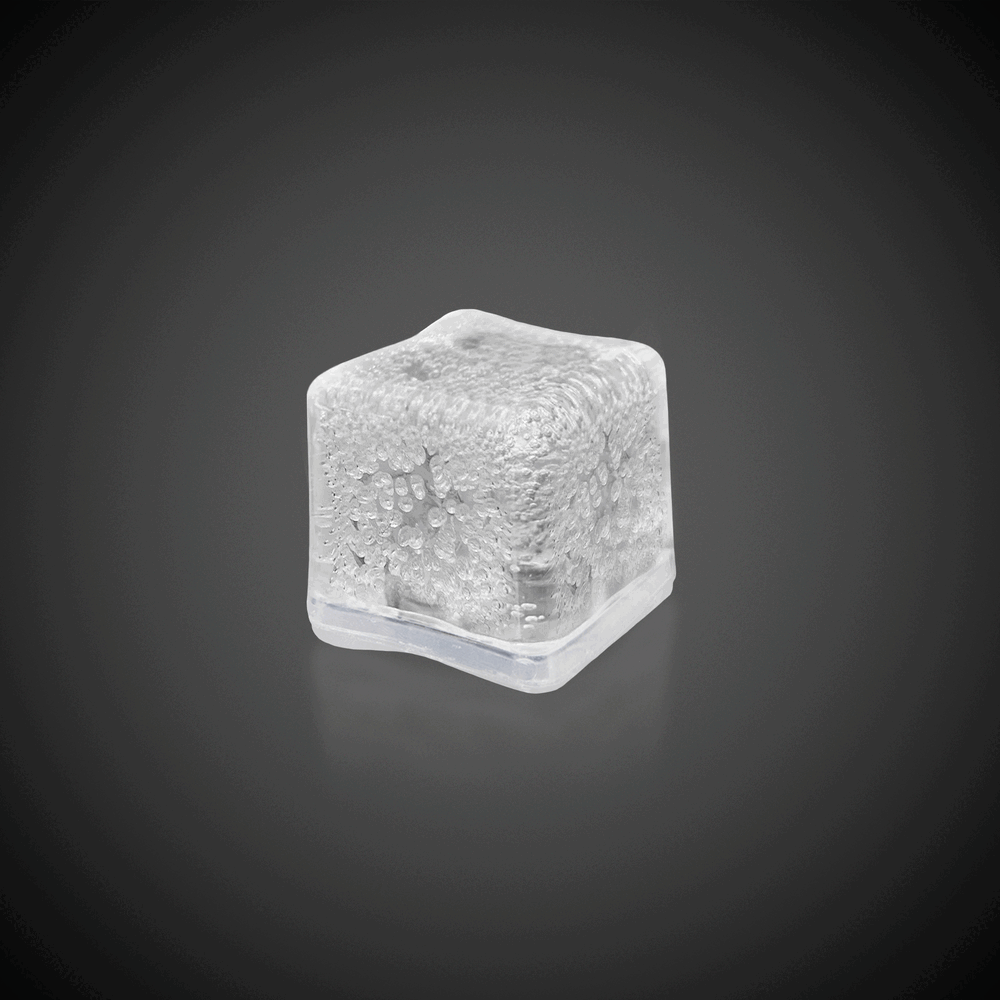 Orange LED Ice Cubes