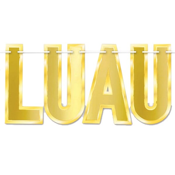 Luau Gold Foil Streamer