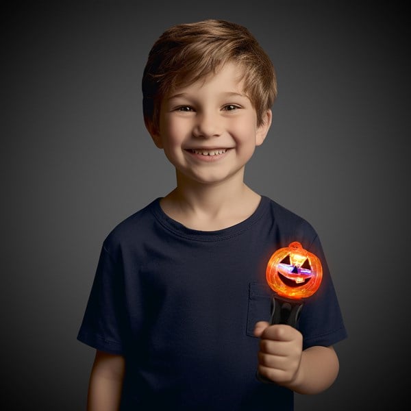 LED Pumpkin & Ghost Spinner Wands Assortment