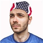 Patriotic American Flag 18" Bandanas