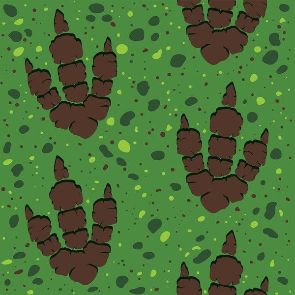 Themed Dino Tracks Floor Runner