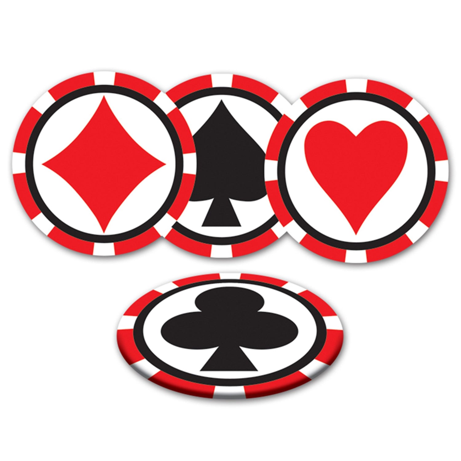 Card Suit 3 1/2" Coasters
