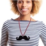 Black Mustache Medallion