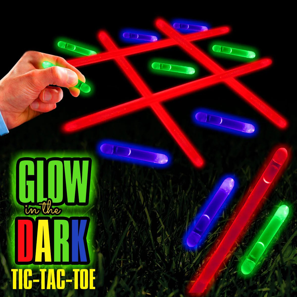Glow in the Dark Tic Tac Toe Kit