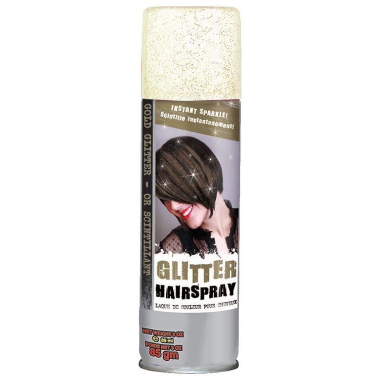 Gold Glitter Hair Spray