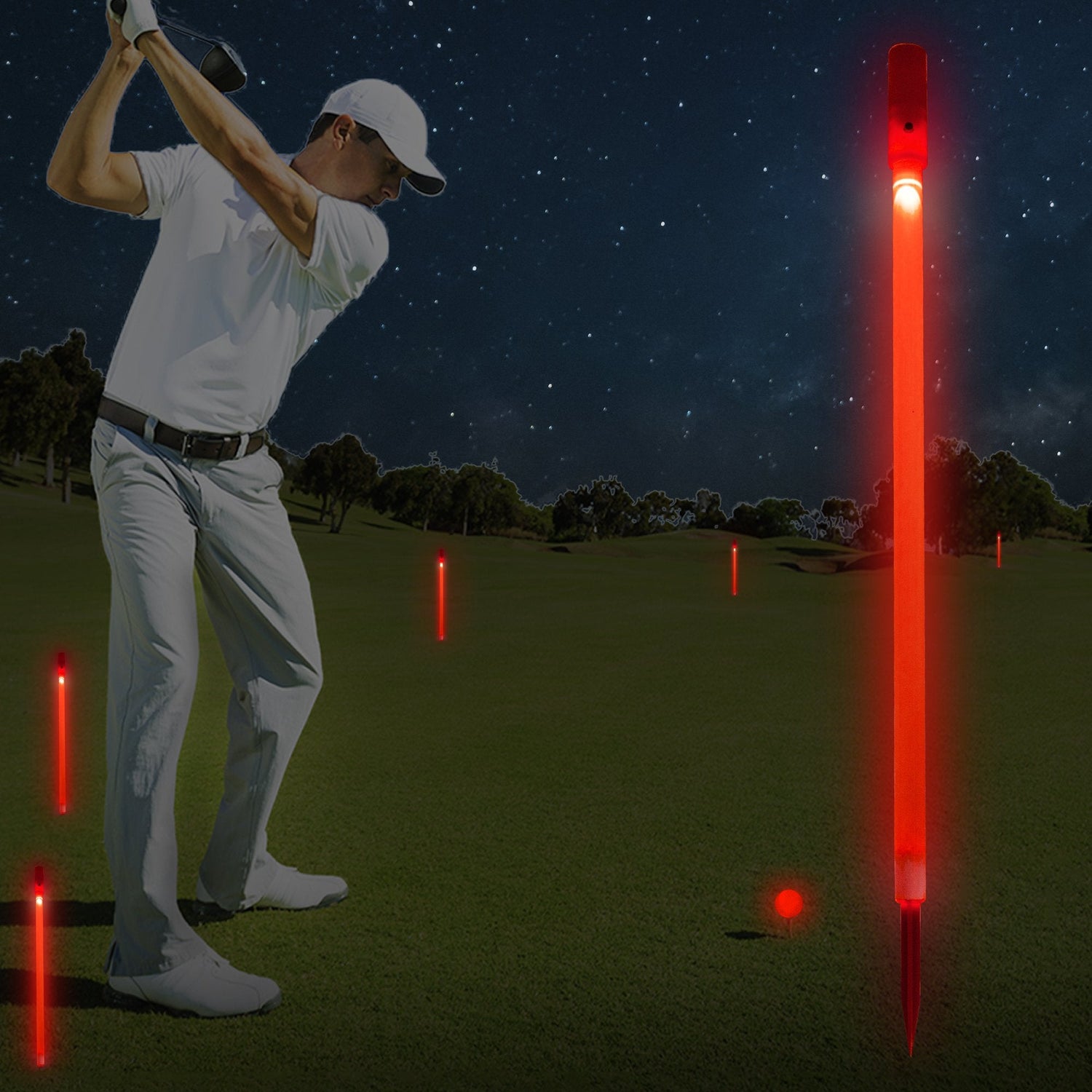 Red LED Reusable Yardage Marker